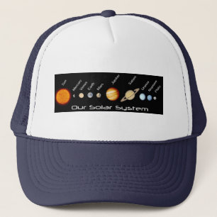 Casquette Planètes de notre système solaire dans l'ordre, es