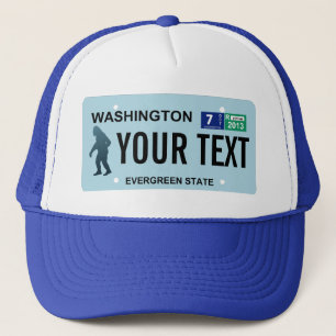 Casquette Plaque de licence Washington Sasquatch