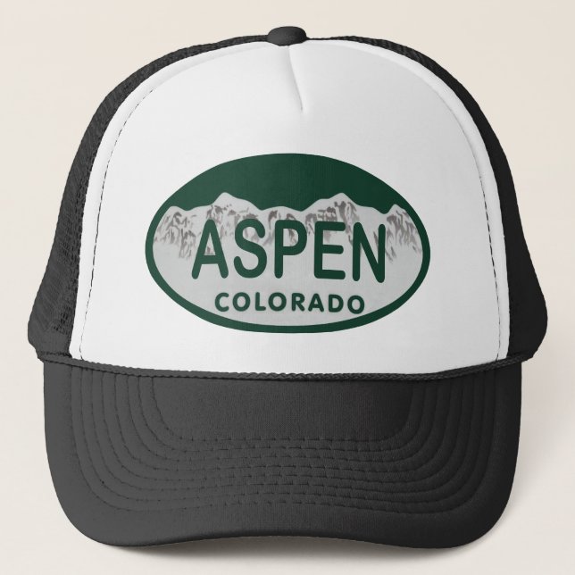 Casquette Plaque minéralogique d'Aspen le Colorado (Devant)