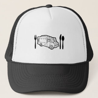 Casquette Plat et ustensiles de camion de nourriture
