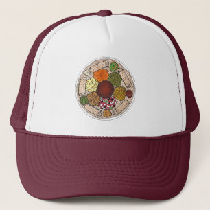 Casquette Plateau alimentaire éthiopien de Cuisine Injera Wa
