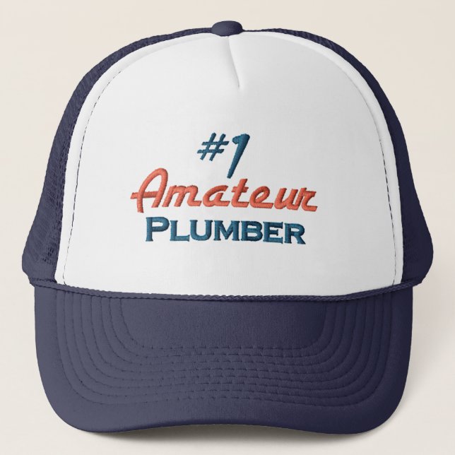 Casquette Plombier amateur du numéro un (Devant)