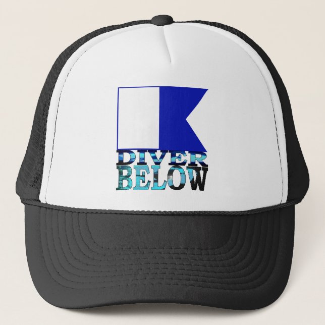 Casquette plongeur au-dessous de bleu (Devant)