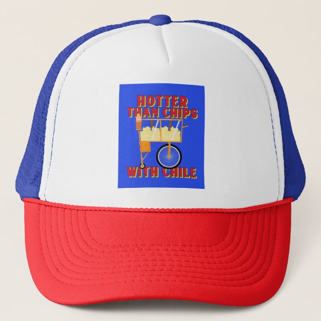 Casquette Plus Chaud Que Des Chips Avec Le Chili - Mexicain  (Devant)