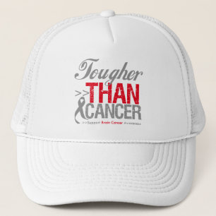 Casquette Plus dur que le cancer - Cancer du cerveau