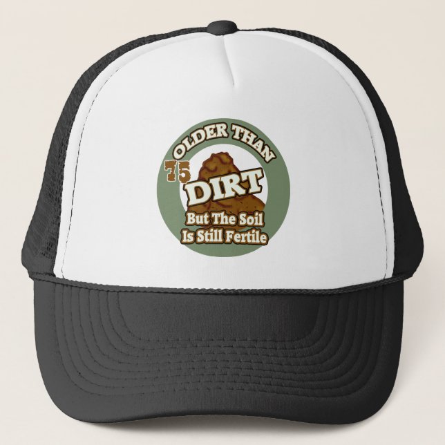 Casquette Plus vieux que les soixante-quinzième cadeaux (Devant)