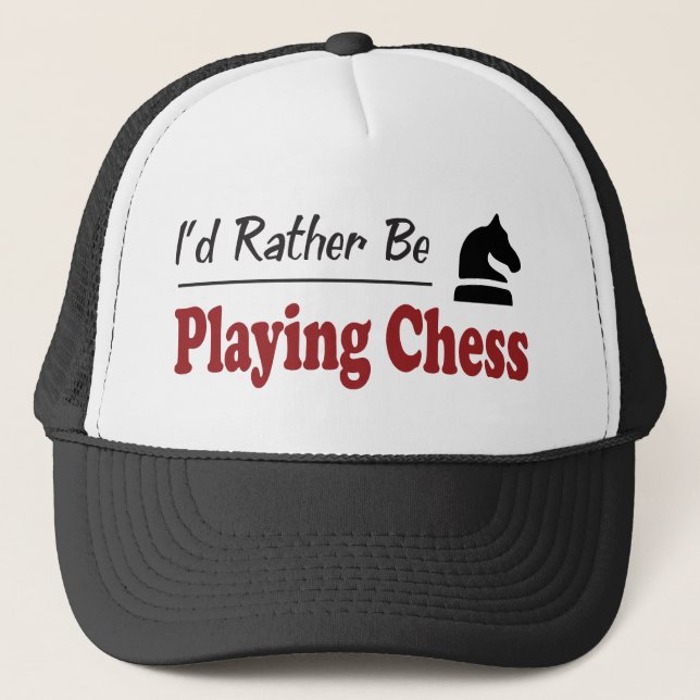 Casquette Plutôt joue aux échecs (Devant)