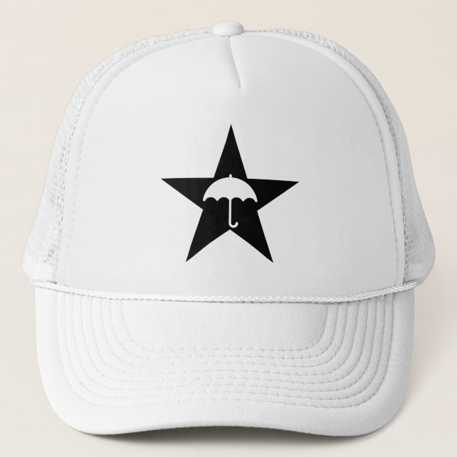 Casquette Pluviophile Star (noir) (Devant)
