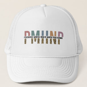 Casquette PMHNP Empreinte de léopard Psychiatrie Santé menta