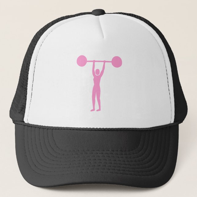 Casquette Poids Lifting 02 - Rose (Devant)