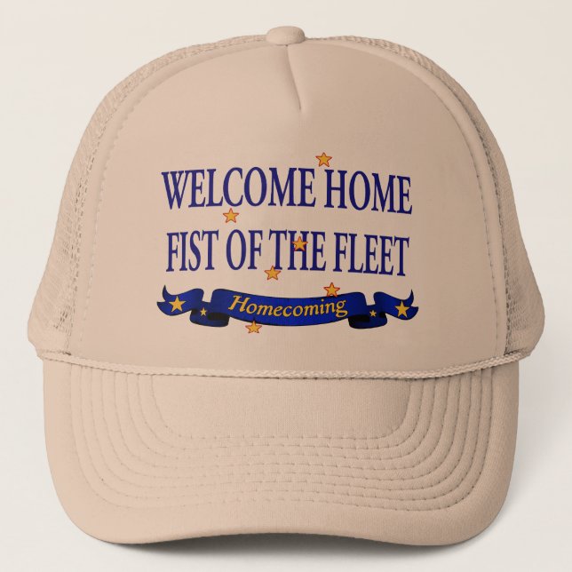 Casquette Poing à la maison bienvenu de la flotte (Devant)
