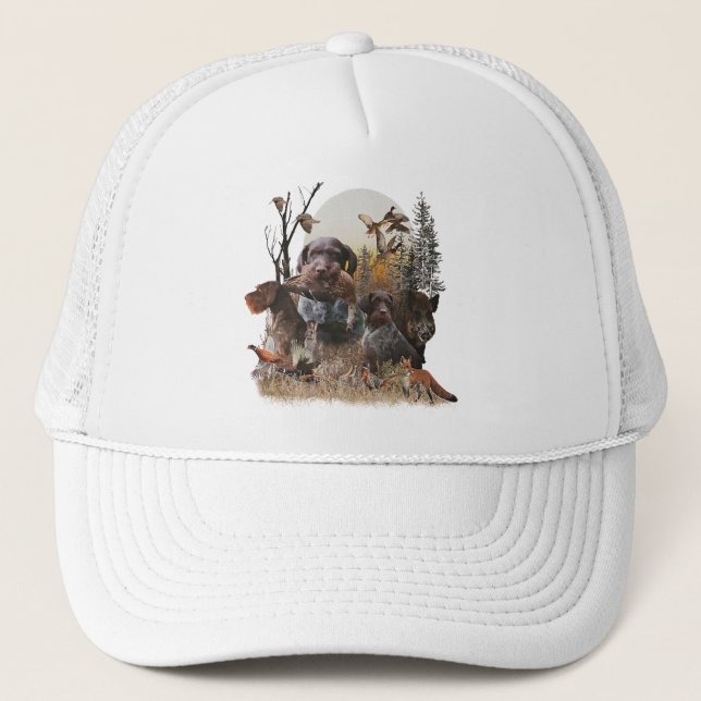 Casquette Pointeur À poils durs allemand (Devant)