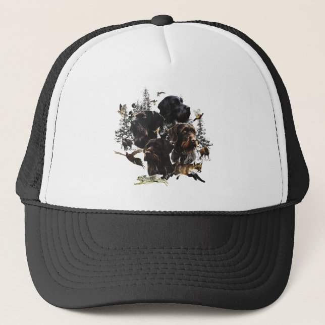 Casquette Pointeur À poils durs allemand (Devant)