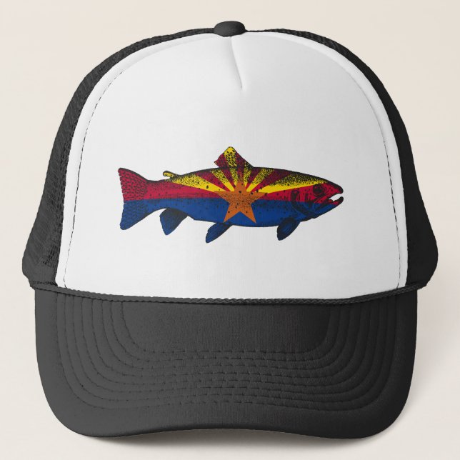 Casquette Poisson Arizona Drapeau truite (Devant)