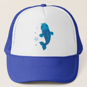 Casquette Poisson bleu Koi