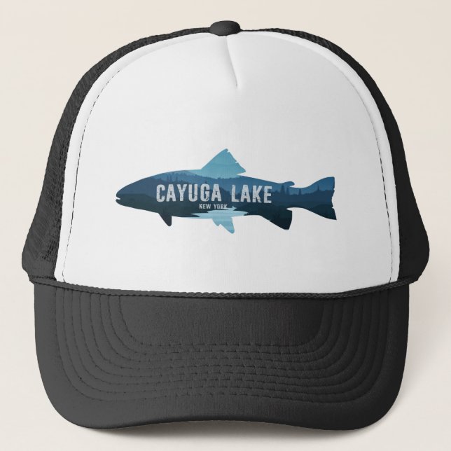 Casquette Poisson Cayuga Lake New York (Devant)