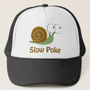 Casquette Poisson Lent - Escargot vert et Brown