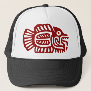 Casquette Poisson Tribal Mexicain Aztèque Ancien