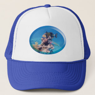 Casquette Poisson-verge à la barrière de corail - Design pho