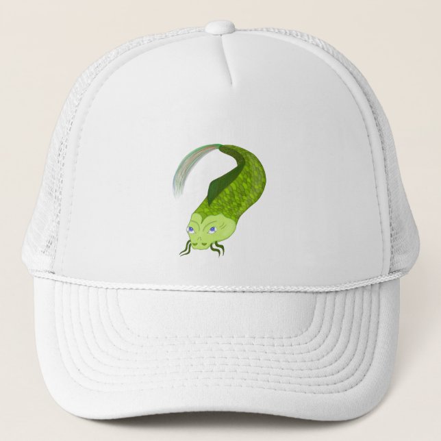 Casquette Poisson vert (Devant)
