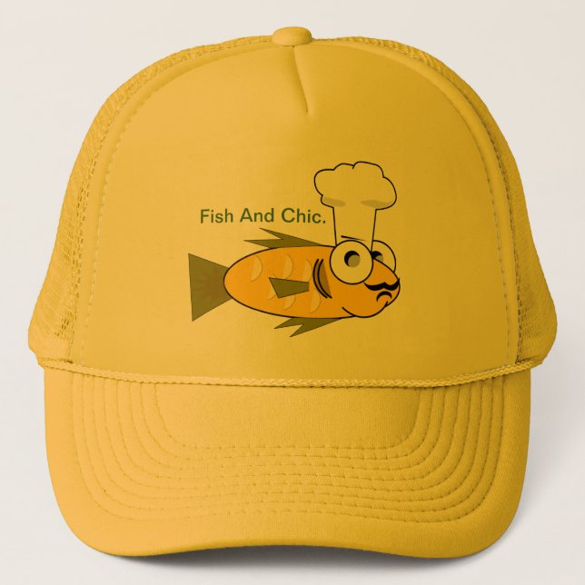 Casquette Poissons et Chic. (Devant)