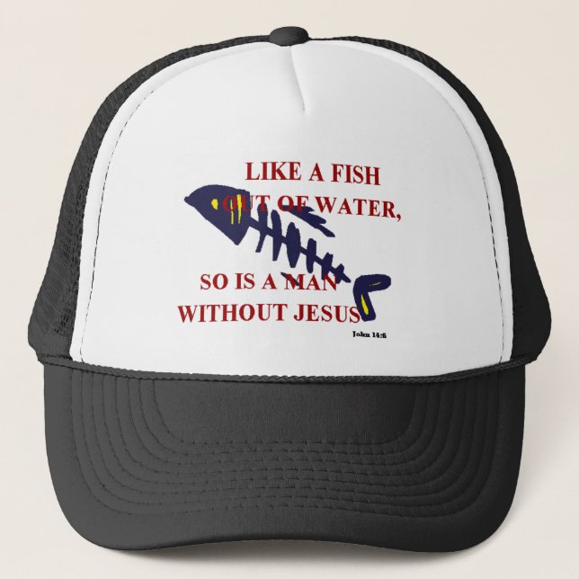 CASQUETTE POISSONS HORS DE L'EAU (Devant)