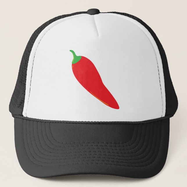Casquette Poivre de piment d'un rouge ardent (Devant)