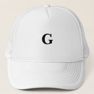 Casquette Police Baskerville Monogramme G Symbole personnali