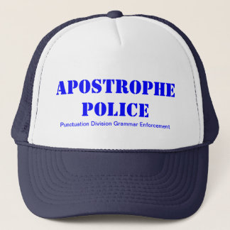 Casquette Police d'apostrophe