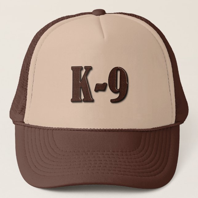 Casquette Police K9 - Ligne bleue mince (Devant)