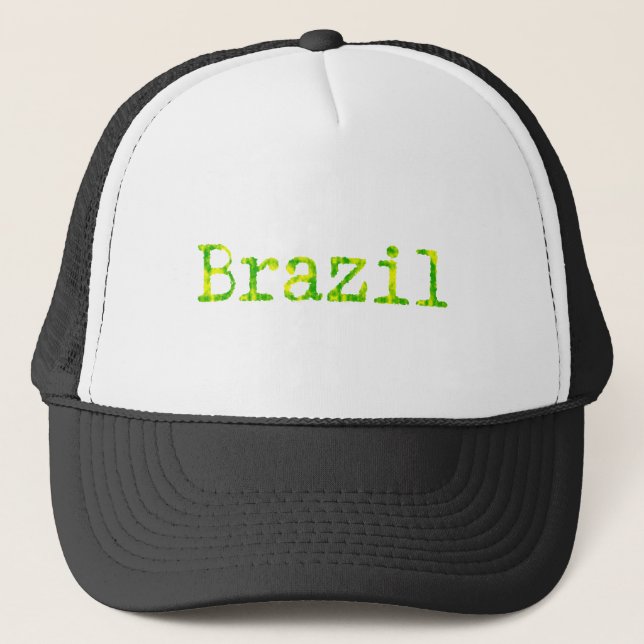 Casquette Police verte et jaune du Brésil (Devant)