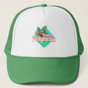 Casquette Polynésie française Île Pacifique Souvenir Vintage