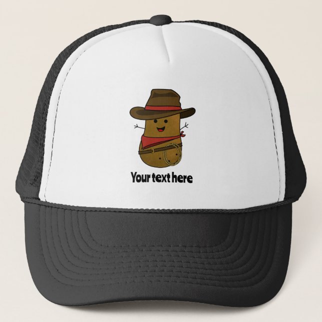 Casquette Pomme de terre Cowboy personnalisée (Devant)
