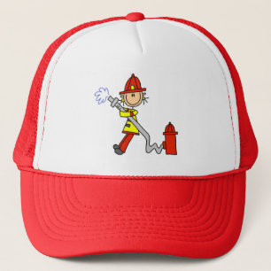 Casquette Pompier à tige avec tuyau