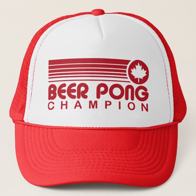Casquette Pong canadienne de bière (Devant)