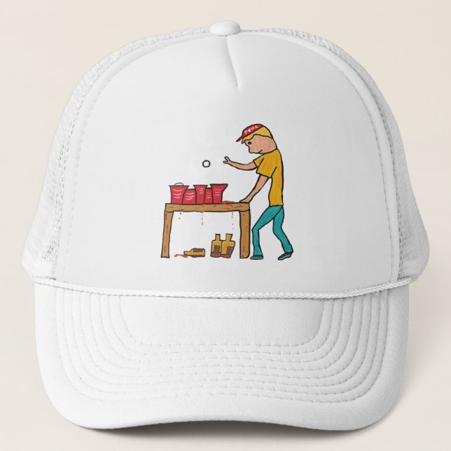 Casquette Pong de bière (Devant)