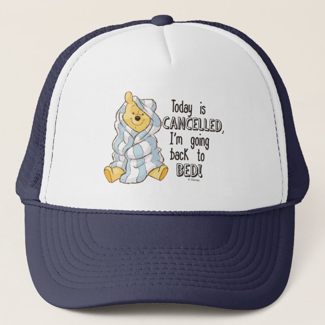 Casquette Pooh | Le jour est annulé (Devant)