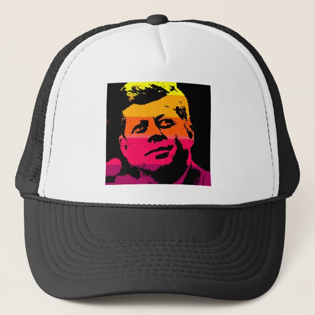 Casquette Pop Art Jack JFK John F. Kennedy (Devant)