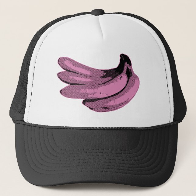 Casquette Pop Art Pink Banana Graphic (Devant)