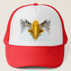 Casquette Pop d'aigle blanc rouge Art moderne Modèle