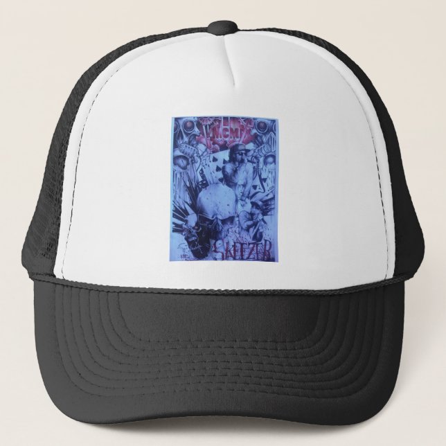 Casquette Pop Musicians Blue Purple Art Imprimer (Devant)