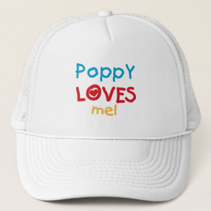 Casquette Poppy aime moi t-shirts et cadeaux