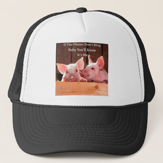 Casquette Porc drôle Memes avec des énonciations et des (Devant)