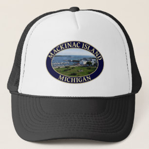 Casquette Port de Mackinac Island et lac Huron dans le Michi
