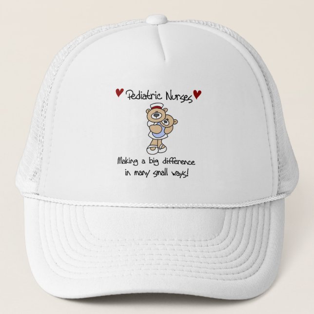 Casquette Porter T-shirts et cadeaux des infirmières pédiatr (Devant)