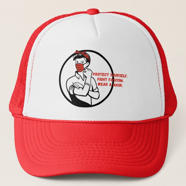 Casquette Porter un modèle de Riveter Masque (Devant)