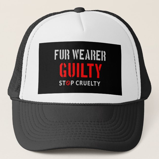 Casquette Porteur de fourrure coupable (Devant)
