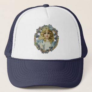 Casquette Portrait Antique de Jeune Fille Enfant Beau