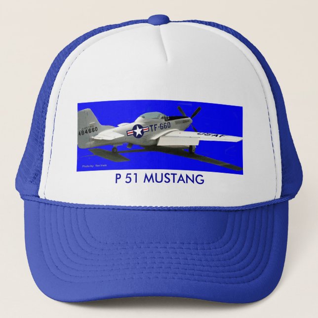 Casquette Portrait de mustang, MUSTANG de P 51 (Devant)
