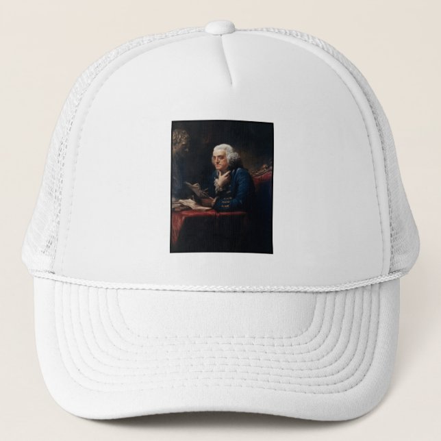Casquette Portrait de pouce Benjamin Franklin à la Maison Bl (Devant)